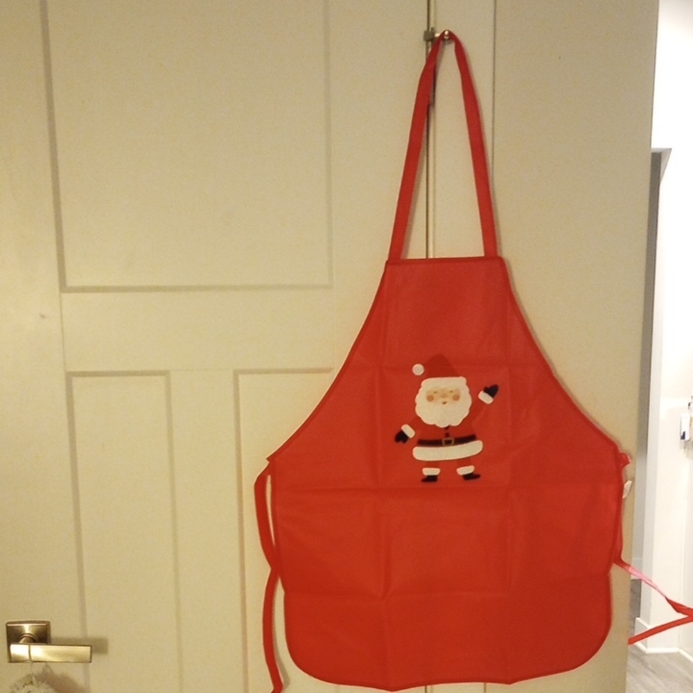 Jolly Red Santa Kitchen Apron
